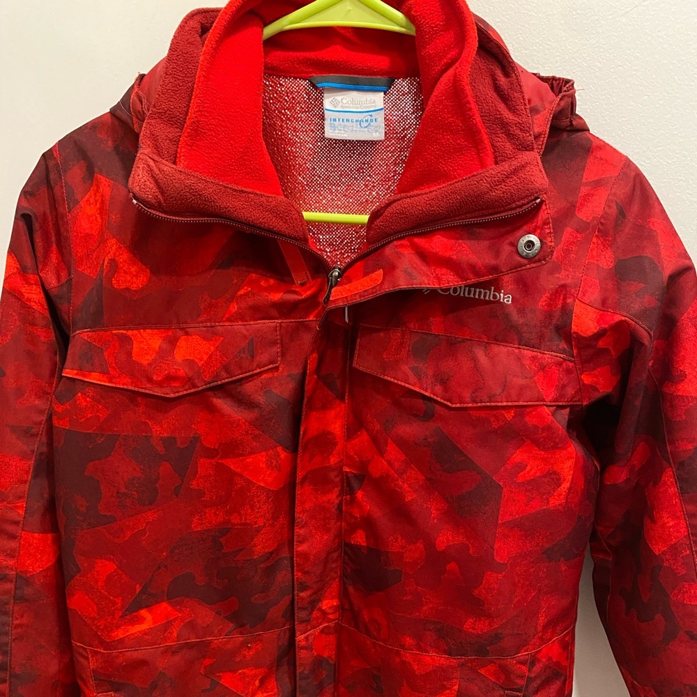 Columbia Red Camo Kids Jacket